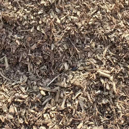 Pile of premium natural mulch